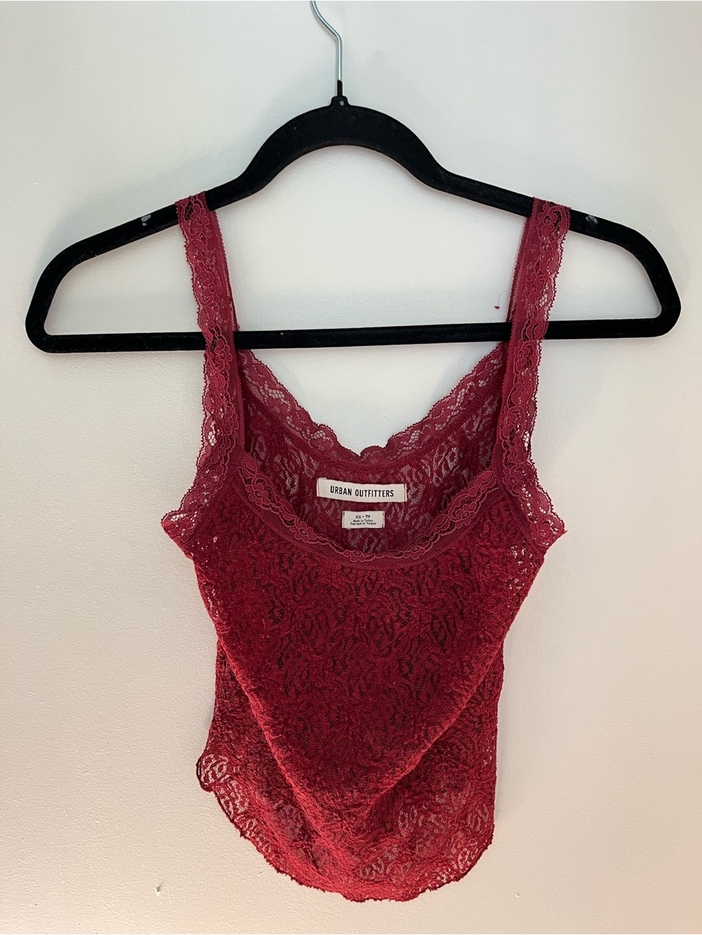 Urban Outfitters Lace Tank Top - Wine
